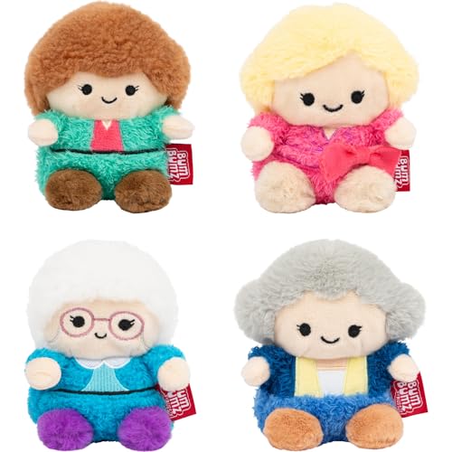 BumBumz 4.5-inch Golden Girls 4-Pack - Rose, Dorothy, Blanche, and Sophia - from the Makers of Original Squishmallows - Ages 3+